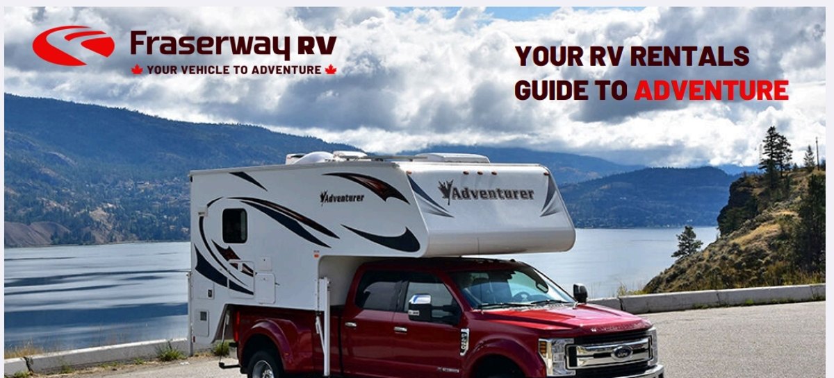 Fraserway truck camper — Adventurer slide-in on a Ford F-550 dually
